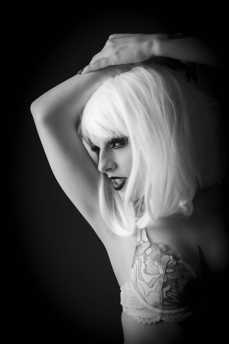 Dramatic Studio Portrait Studio portrait with dramatic lighting setup