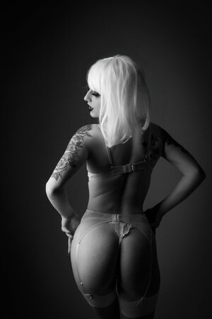 Professional studio photography session with natural light