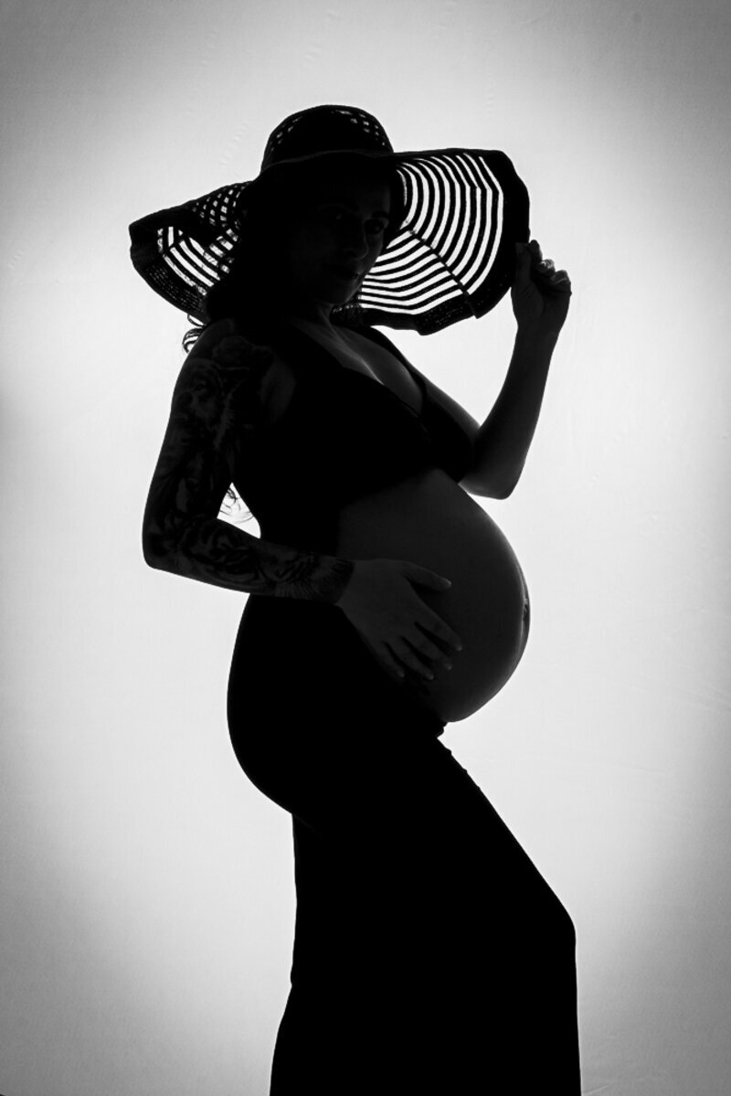 Studio Maternity Portrait Professional maternity portrait in studio